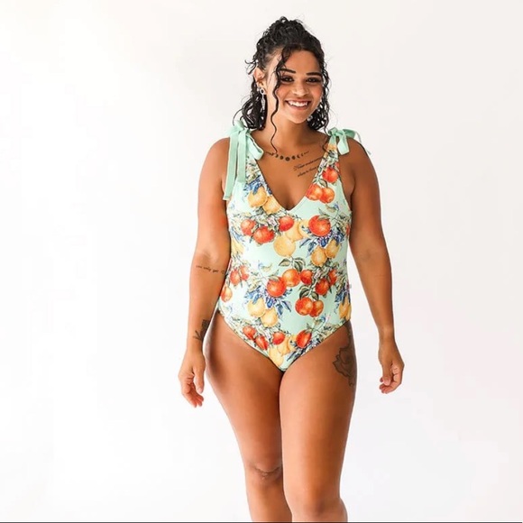 NWT Posh Peanut Women's One Piece Swimsuit L🍊 - Picture 7 of 16